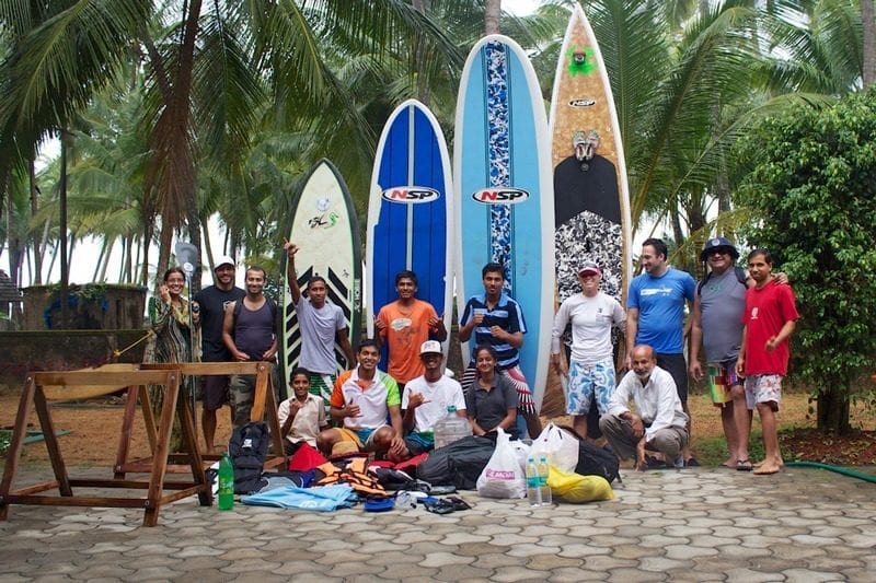 Surfing India tour