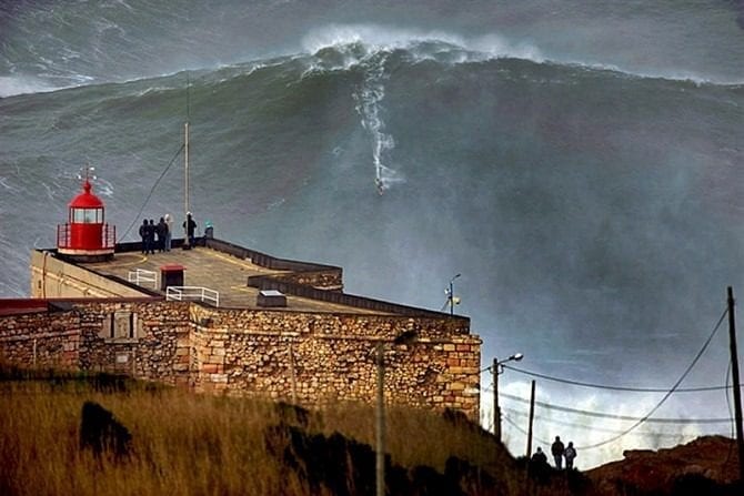 Garrett McNamara surfs 'world record 100ft wave' in Portugal garrettmcnamara-100ftwave-670x447-6989089